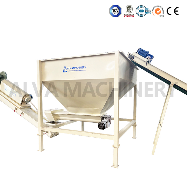 Materialvorratsbeh&auml;lter f&uuml;r Recyclinglinie